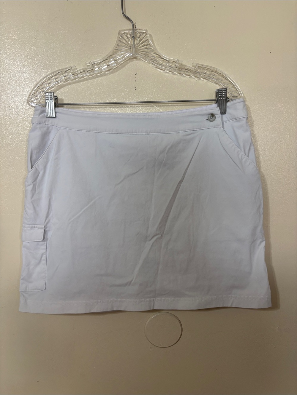 Columbia White Women’s Athletic Skort with Side Pocket